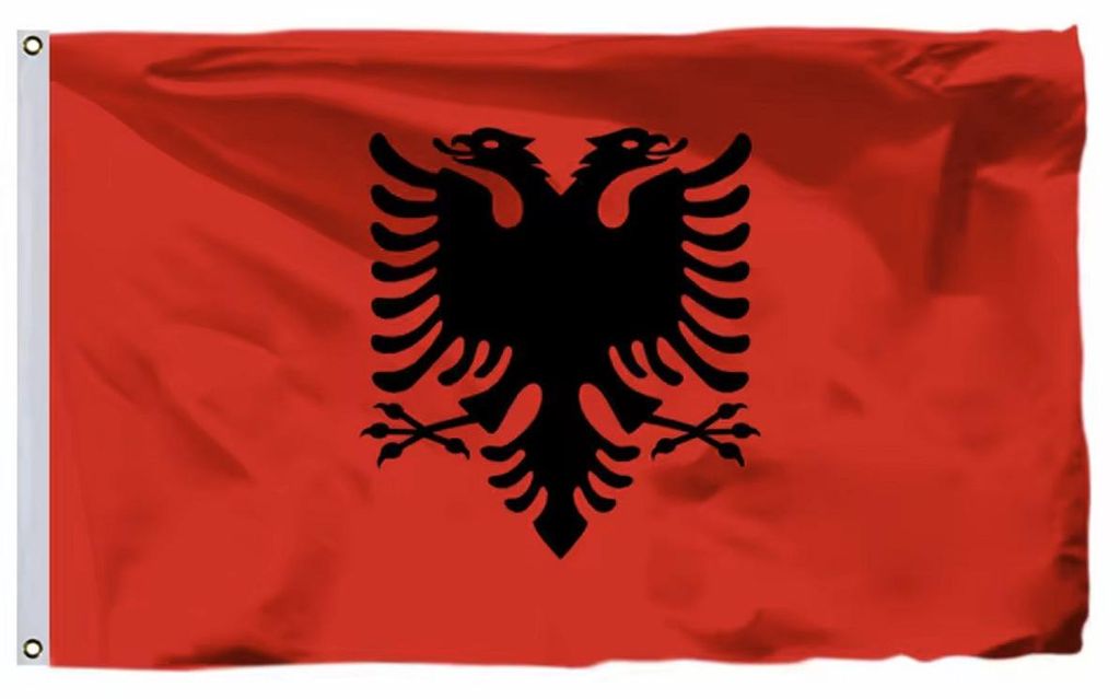 Bandiera albanese – Bandiera dell'Albania – 150/90 cm – Immagine del prodotto 