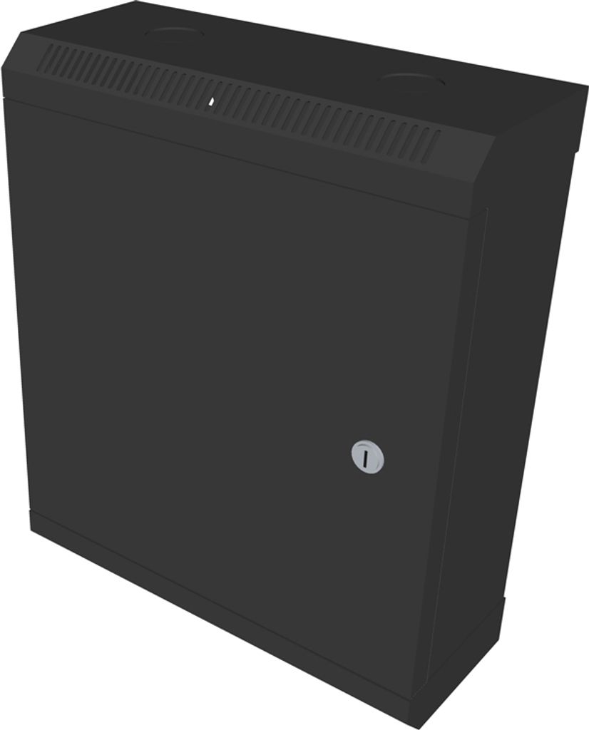 rack 10" monobloc 9U/140 DATACOM porte métallique noire Image du produit 
