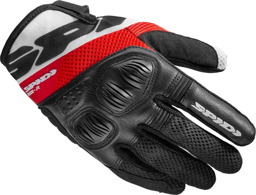 Spidi Flash-R Evo Tex Damen Motorrad Handschuhe, rot, L
