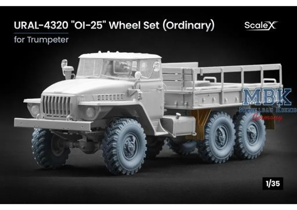 Scale X SCX-WM35037 URAL-4320 OI-25 Jeu de roues standard 1/35 pour maquette
