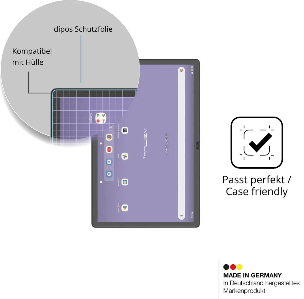 Pellicola Protettiva Antiriflesso Per Gigaset GX290 Plus - Dipos Antireflex, 2 Pezzi, Opaca, Anti-impronta, Made In Germany