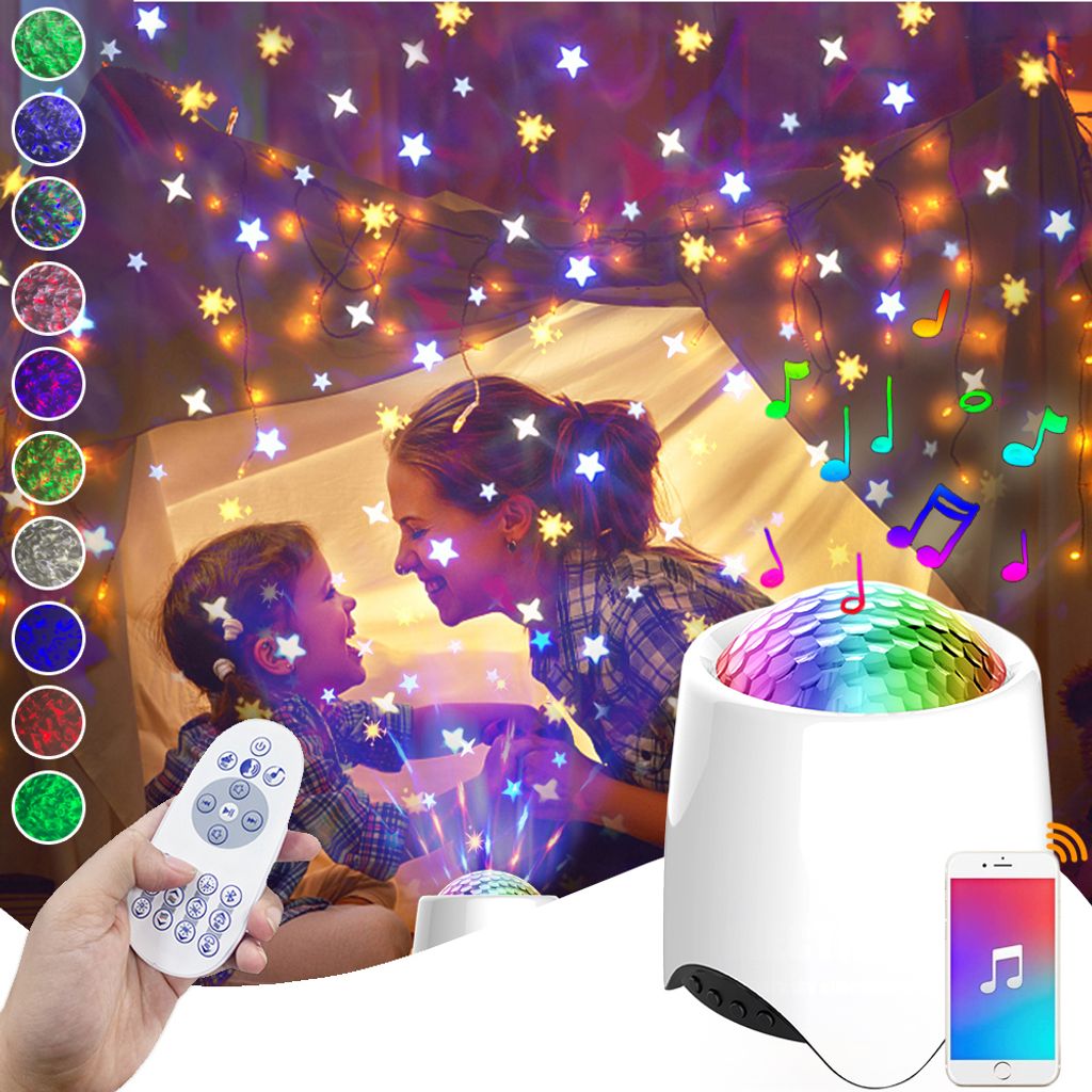 56 Farben LED Musik Sternenhimmel Projektor Lampe Mit Produktbild 
