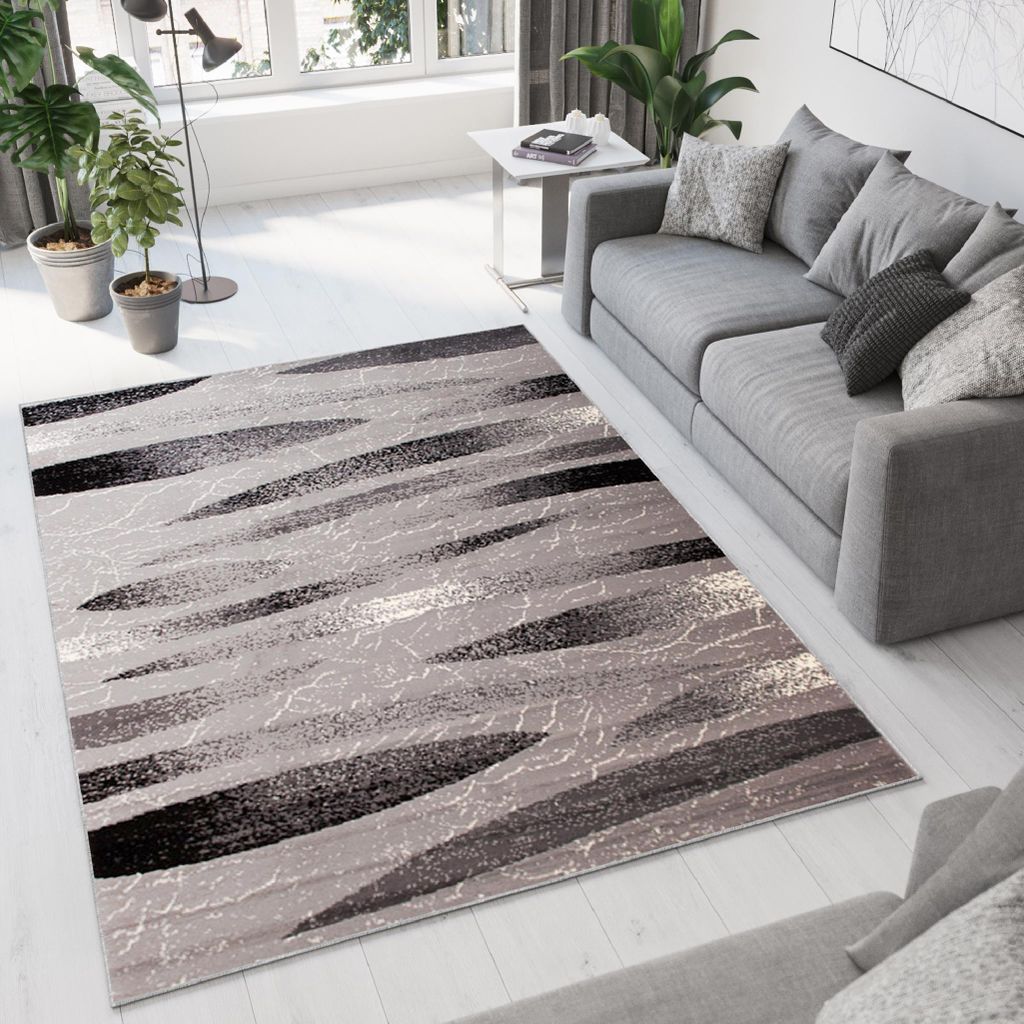 Tapiso Teppich DREAM Modern Wohnzimmer Grau Hellgrau 160 x 220 cm