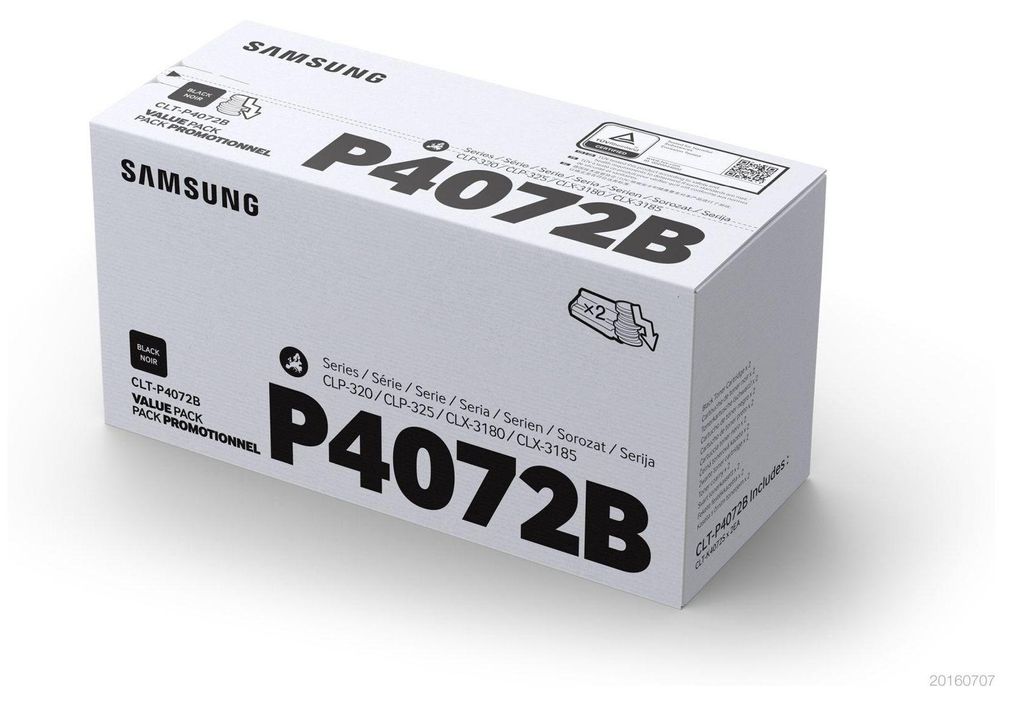 Samsung Confezione da 2 cartucce toner nero originali CLT Immagine del prodotto 