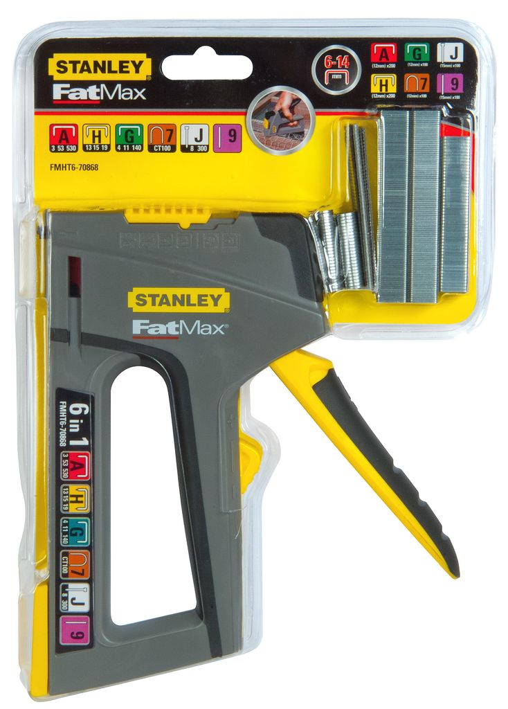Fatmax tacker en spijkerpistool, 6-in-1 Productafbeelding 