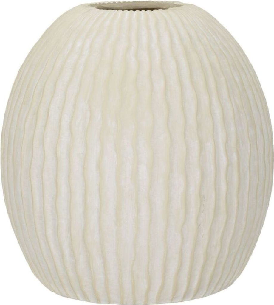 Mauro Ferretti Wazon Szron Ø 36,5x38 cm kremowy