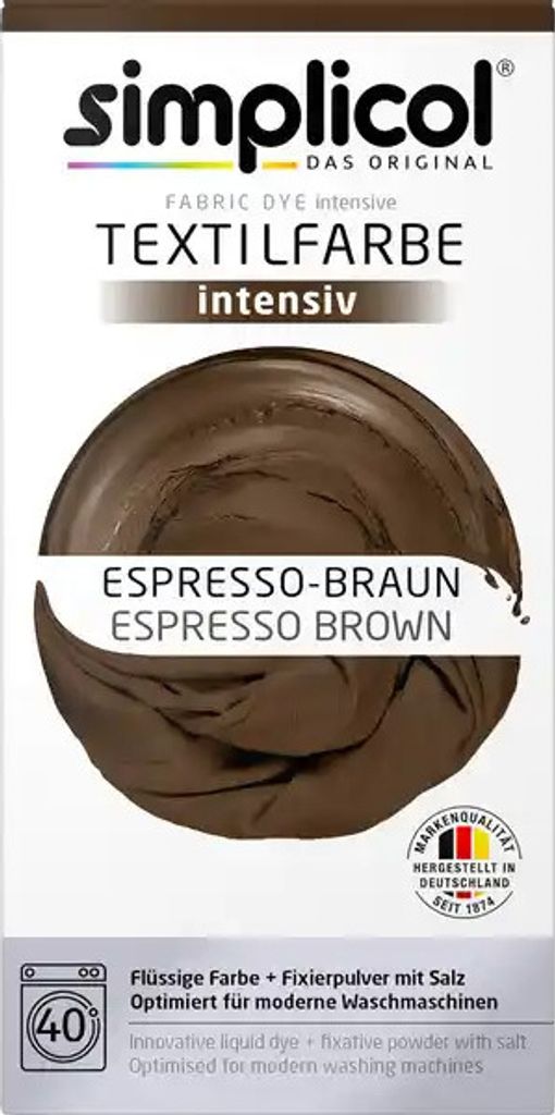 Textilné farbivo intenzívne (18 farieb), espresso hnedá Obrázok produktu 
