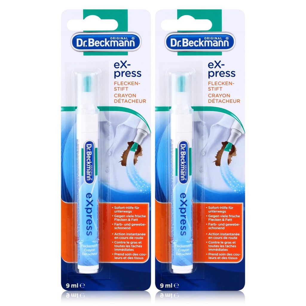 2x Dr. Beckmann express Fleckenstift 9 ml - Soforthilfe für Unterwegs