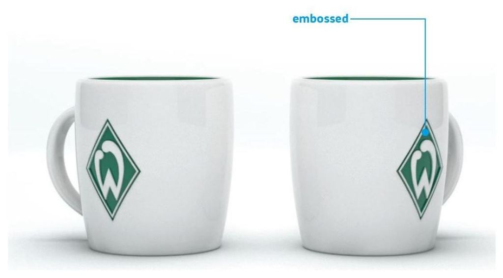 SV Werder Bremen Tasse Logo weiß Produktbild 