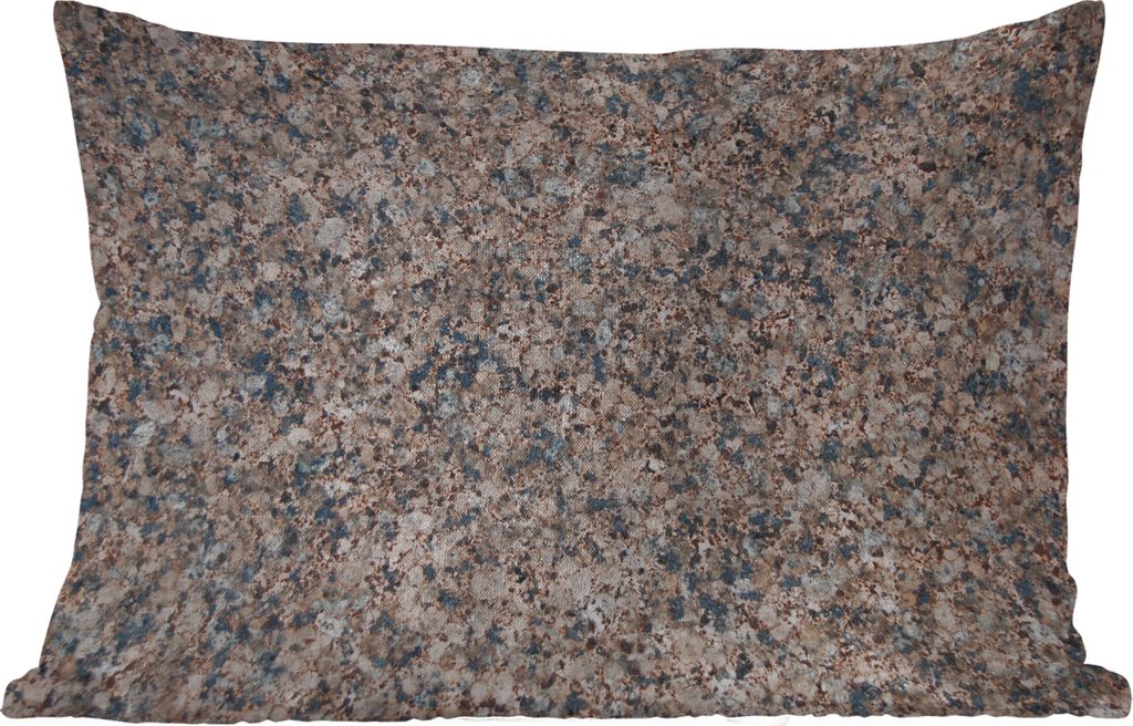 MuchoWow Outdoor Kissen - Granit - Stein - Muster - Design - Braun - Grau - 50x30 cm - Wetterfest - Lounge Kissen - Sofa kissen - Wohnzimmer Deko...