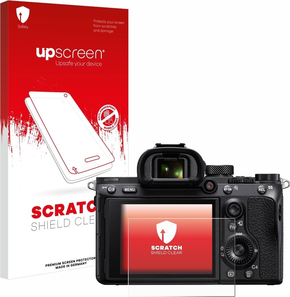 upscreen Schutzfolie für Sony Alpha 7 III / 7R II / 7S II Displayschutz Displayschutzfolie Folie Klar Transparent