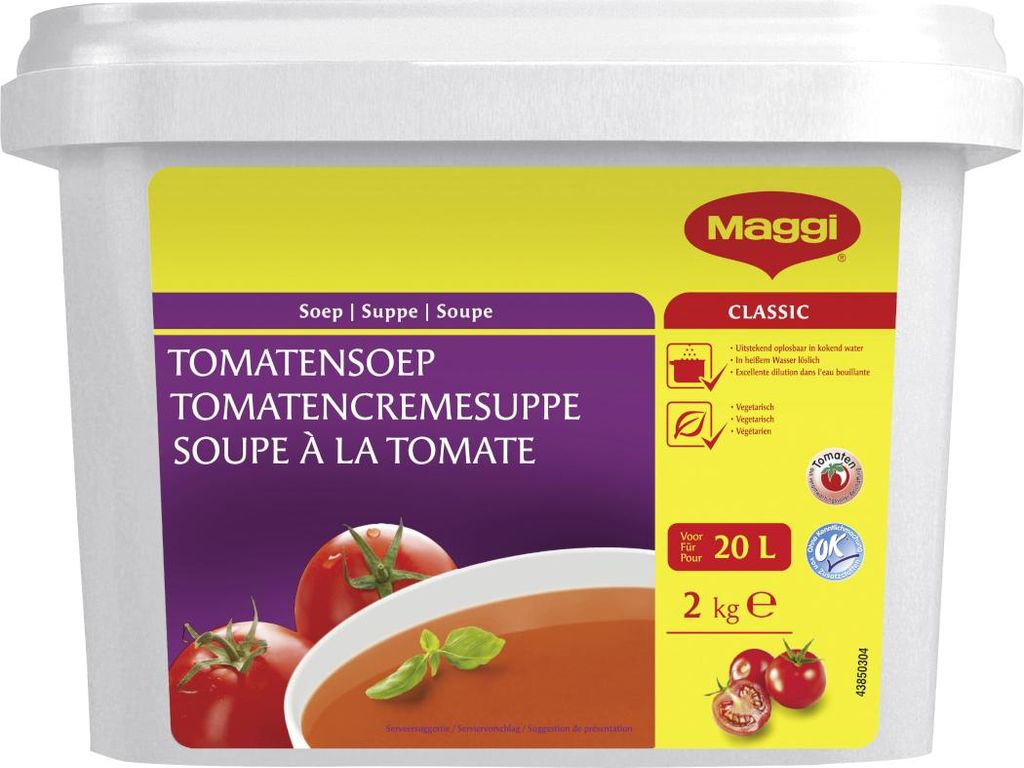 Maggi Classic Tomaten Creme Suppe Großpackung für Gastro 2000g