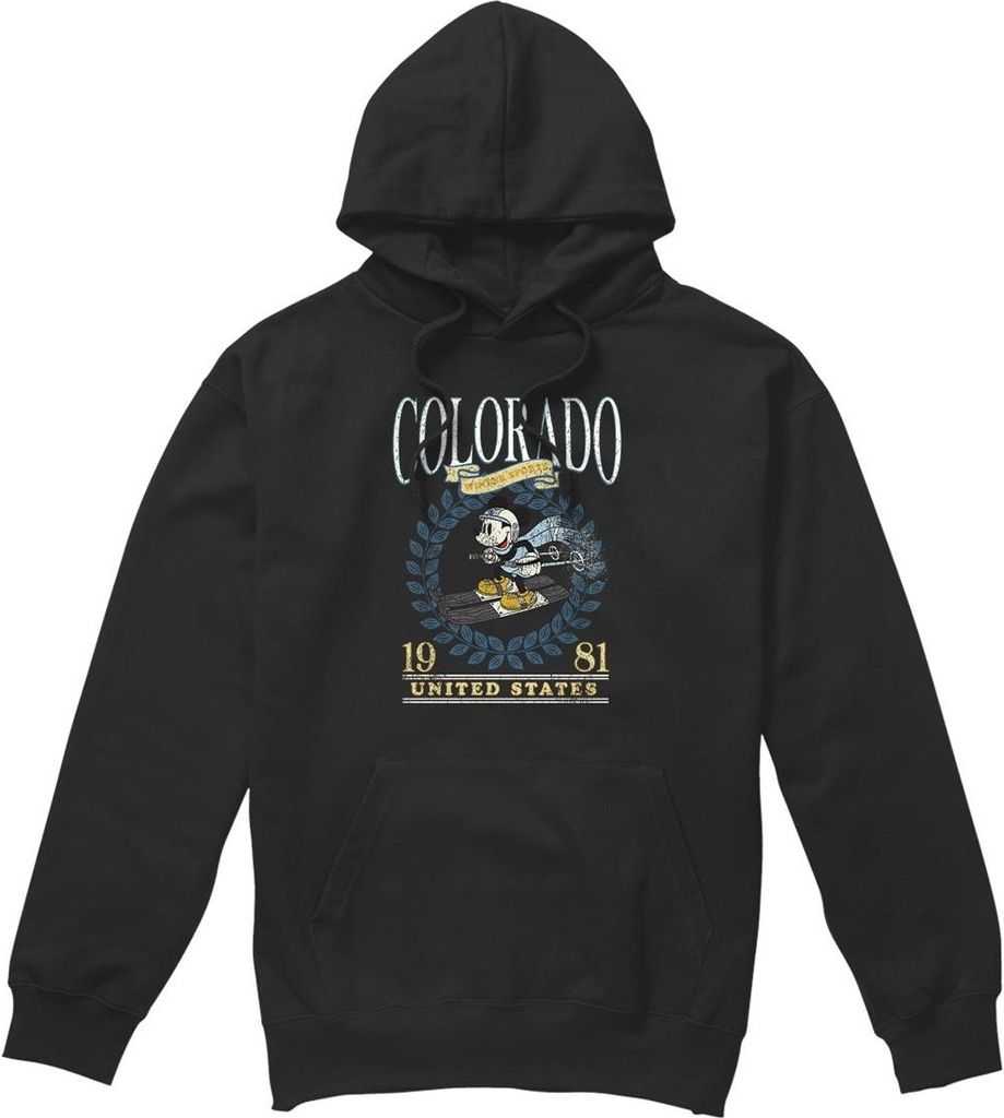 Disney - "Colorado Ski" Kapuzenpullover für Herren TV4536 (S) (Schwarz)