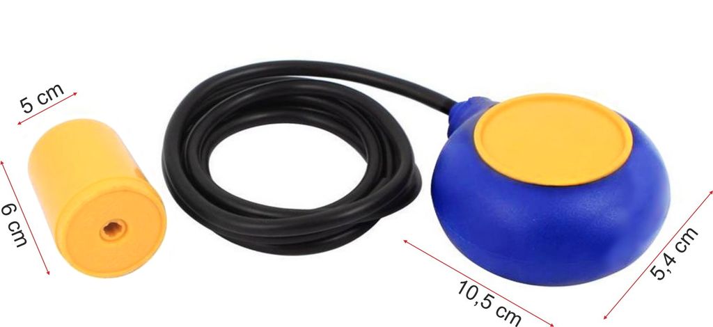 MAC3 Schwimmerschalter 3m - Italienischer Wasserstandsregler Für Tauchpumpen IP68