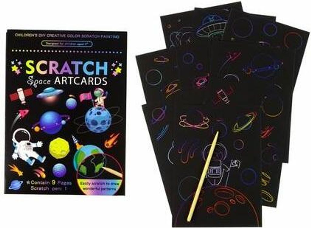 Kratzbild-Malbuch Weltraum (Kreatives Spielzeug)