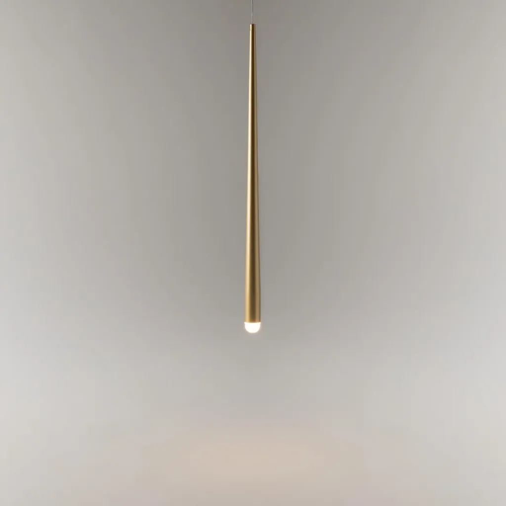 Suspension LED 6W MOD132PL-L6BSK Cascade Finition Laiton Brossé
