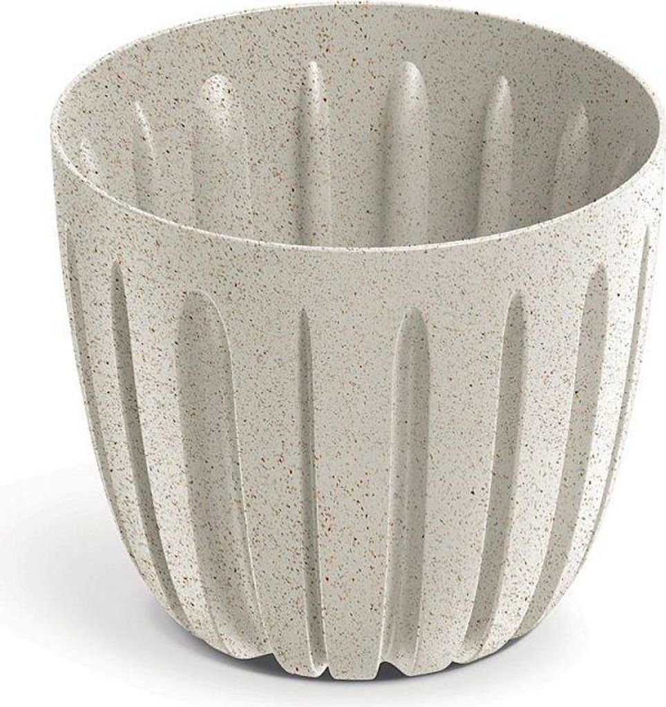 Blumentopf WARIO ECO WOOD 16,8 cm - Farbe: weiß eco