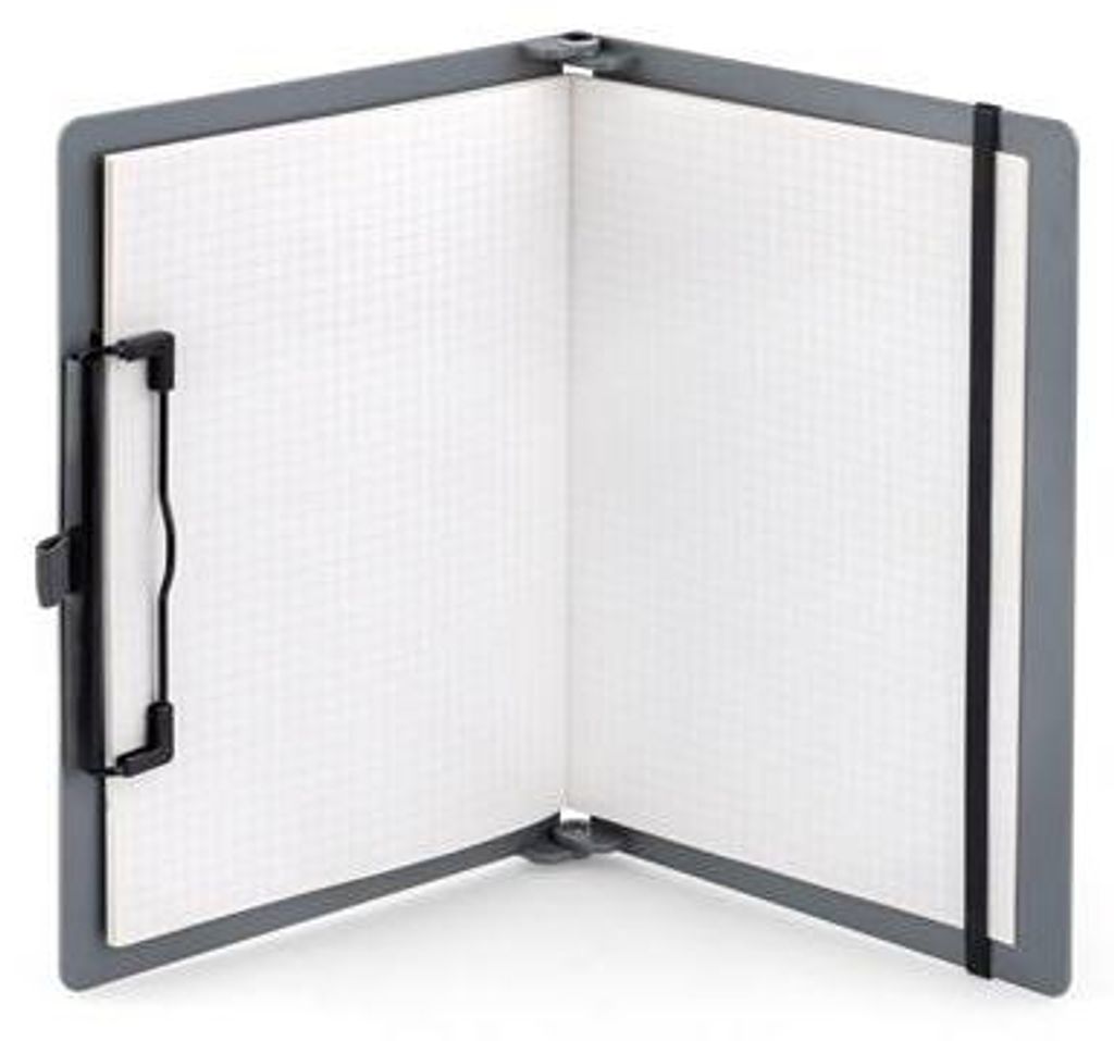 Schreibblock, grau, A4, faltbar, SAX 2-750-01 Produktbild 