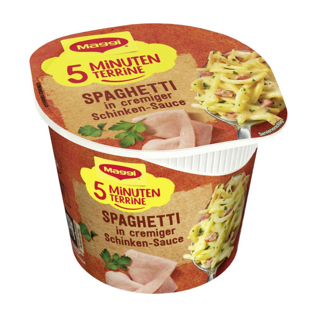 Maggi 5minutové terinové špagety ve smetanové šunkové Obrázek produktu 