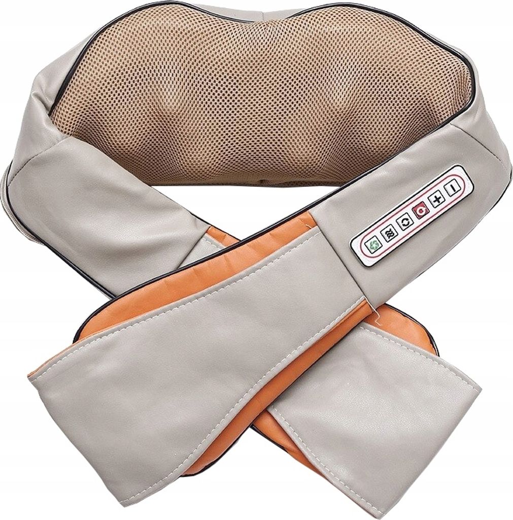 OMNA | Massagegerät Bezug 3D Shiatsu - Beige-Orange - Ideal Produktbild 