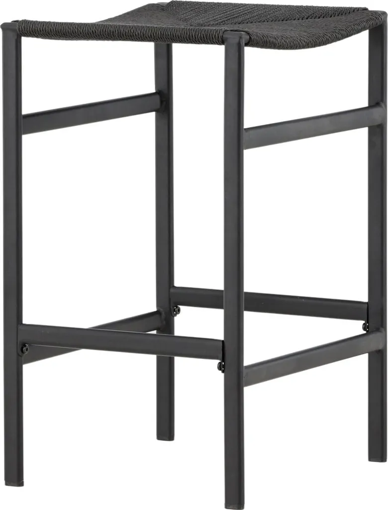 Tabouret Polly Noir - Solution d'assise stable et robuste pour bar haut - 14