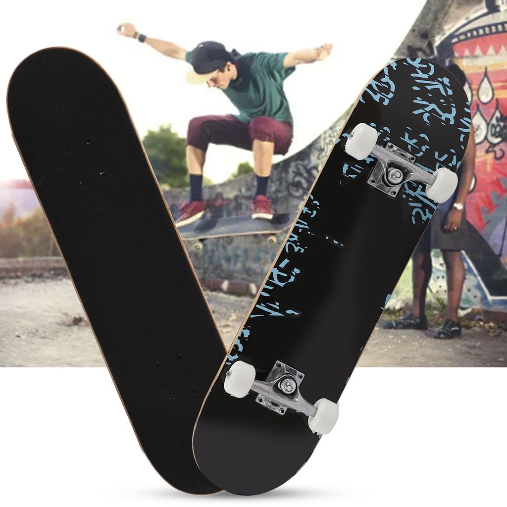 Skateboard 78cm Longboards Komplettboard Cruiser Kinder Ahorn-Deck Board 