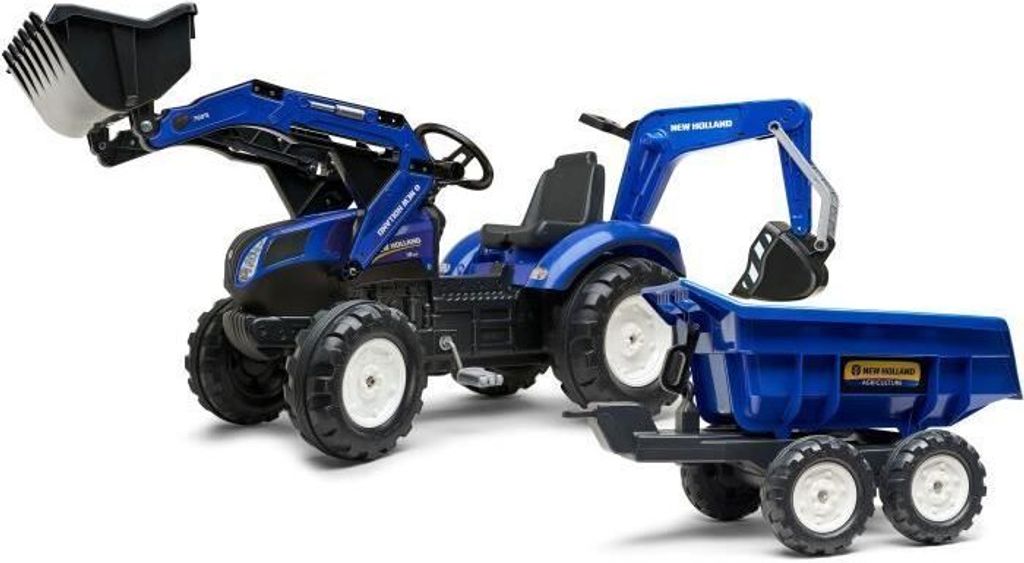 FALK - New Holland T8 Trettraktor mit Lader, Bagger und Maxischlepper