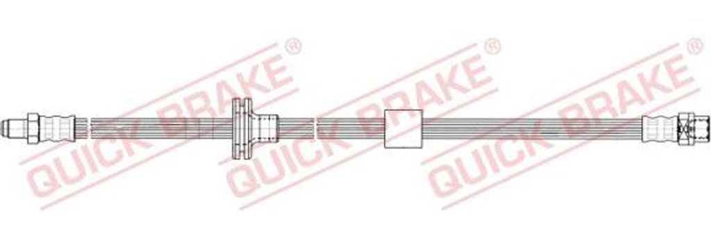 QUICK BRAKE 32.414 Bremsschlauch OE 34303411443 kompatibel mit X3