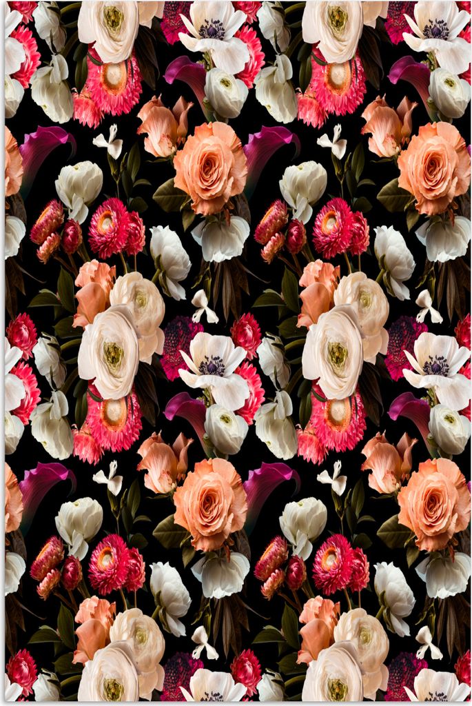 MuchoWow Poster Blumen - Rosen - Farben 80x120 cm - Papierdruck