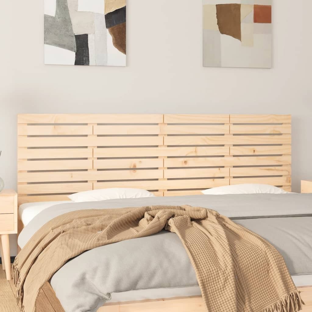The Living Store Wand-Kopfteil 166x3x63 cm Massivholz Kiefer