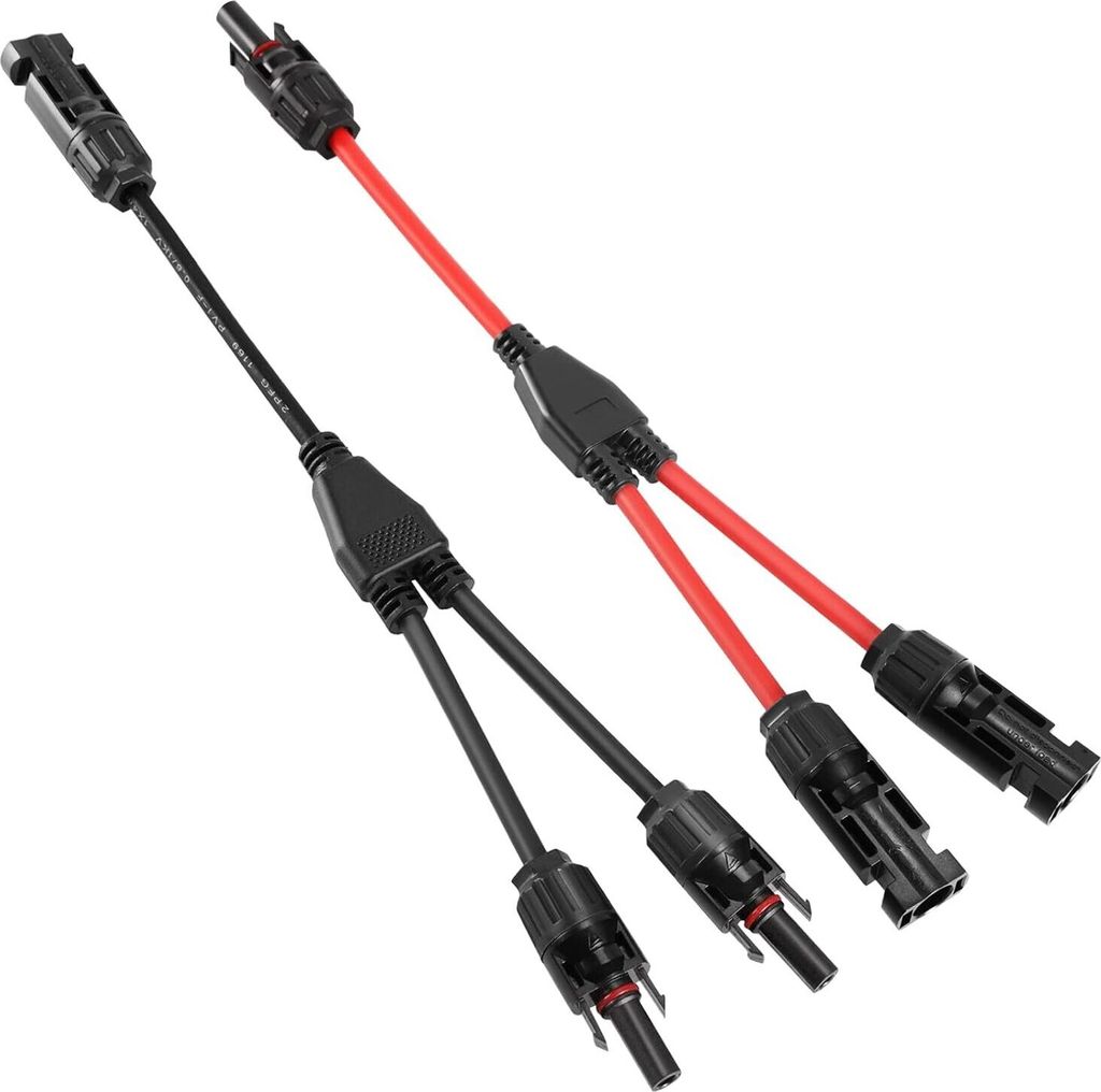 Solarkabel Y Verteiler 1 Paar Y Stecker Solar Solarpanel Kabel Male Female MMF und FFM Connector Photovoltaik Steckverbinder