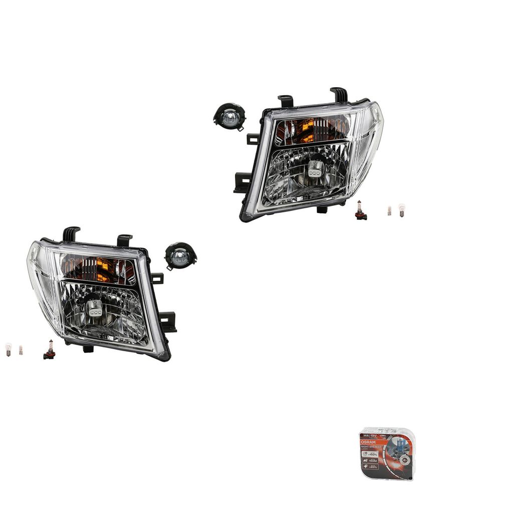 Johns, Scheinwerfer + Osram Night Breaker Laser passend für Nissan Pathfinder R5105-09 26010EB300 26010EB30A 26060EB300 26060EB30A 26150EA500 2615...