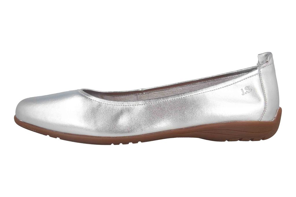 Josef Seibel Fenja 01 Ballerinas in Übergrößen Silber 74801-871-750 große Damenschuhe, Größe:44