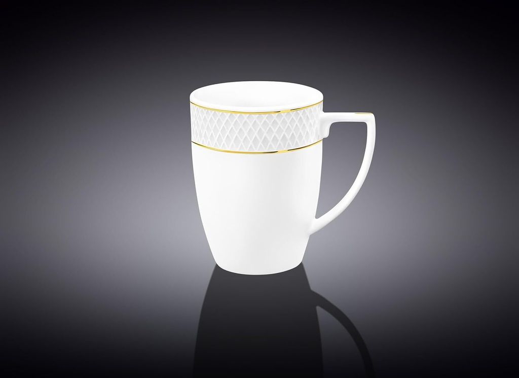 Tazza Wilmax 320 ml in porcellana bianca WL-880102431/A Immagine del prodotto 