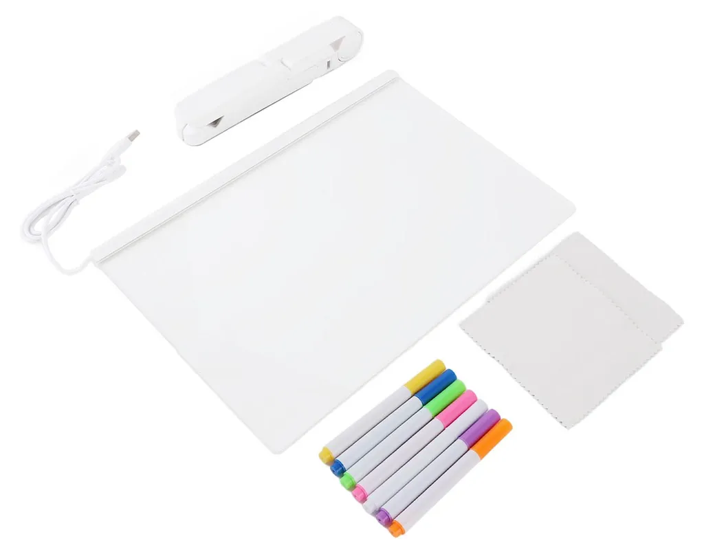 Ne rien oublier avec ce tableau acrylique LED effaçable mémo transparent