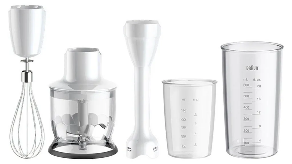 Braun Multiquick 5 Mixeur 1000W avec Technologie SplashControl Pied Inox