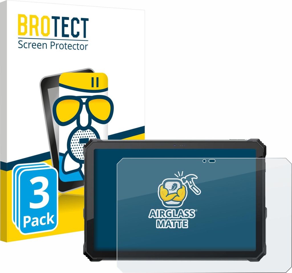 3x BROTECT Entspiegelungs Schutzglas für Blackview Active 12 Pro Schutzfolie Panzer Folie Glas Display Schutz matt