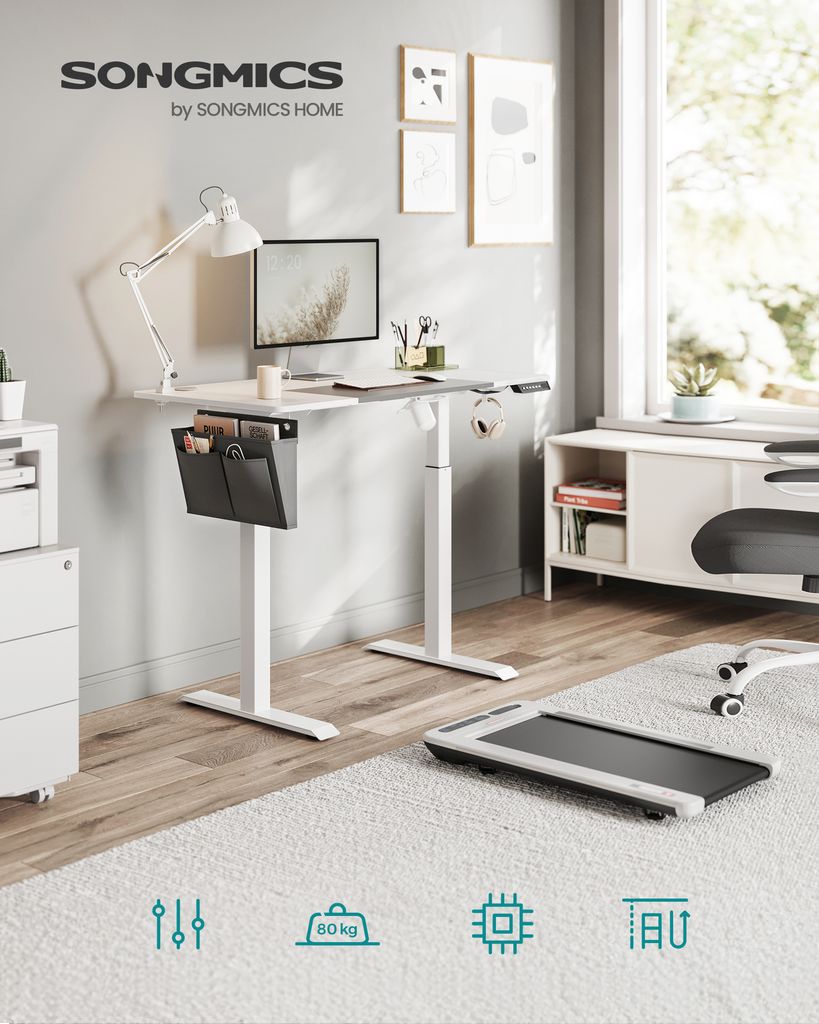 SONGMICS Výškově nastavitelný elektrický stůl 120 cm, Obrázek produktu 