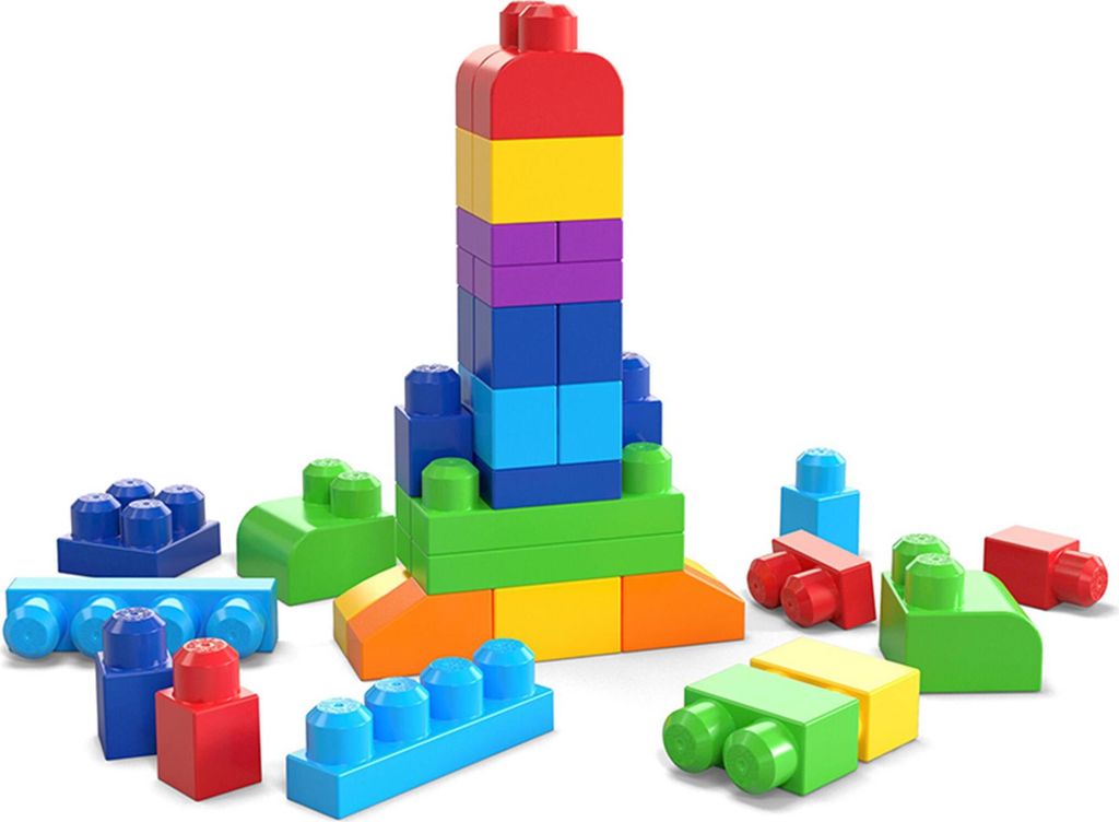 Vrecko na stavebnice Mega Bloks farebné (60 kusov) Obrázok produktu 