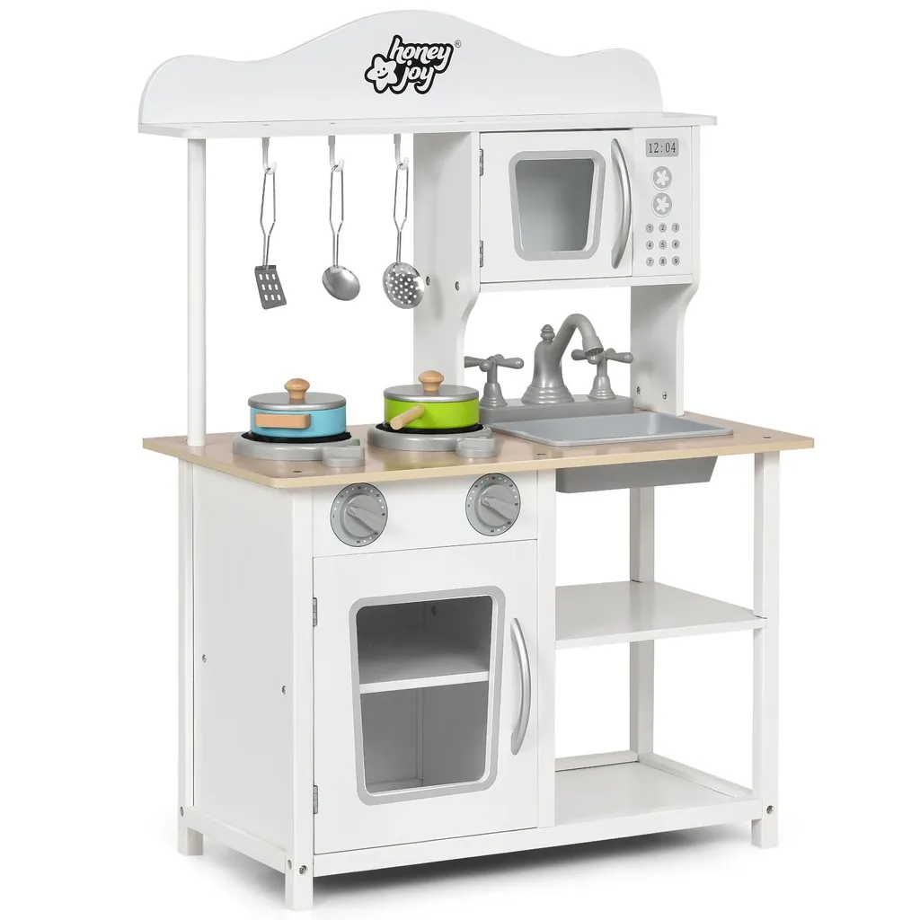 Cuisine enfant bois stable et sécurisée pour éviter les jouets fragiles
