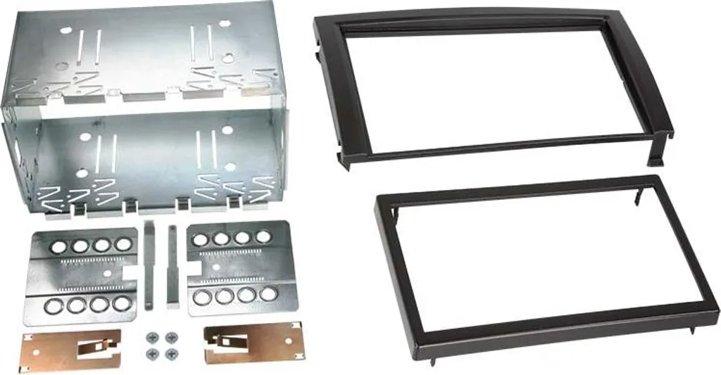 Mascherina 2-DIN Skoda Fabia 2004-2007 Nero Opaco | Finitura OEM