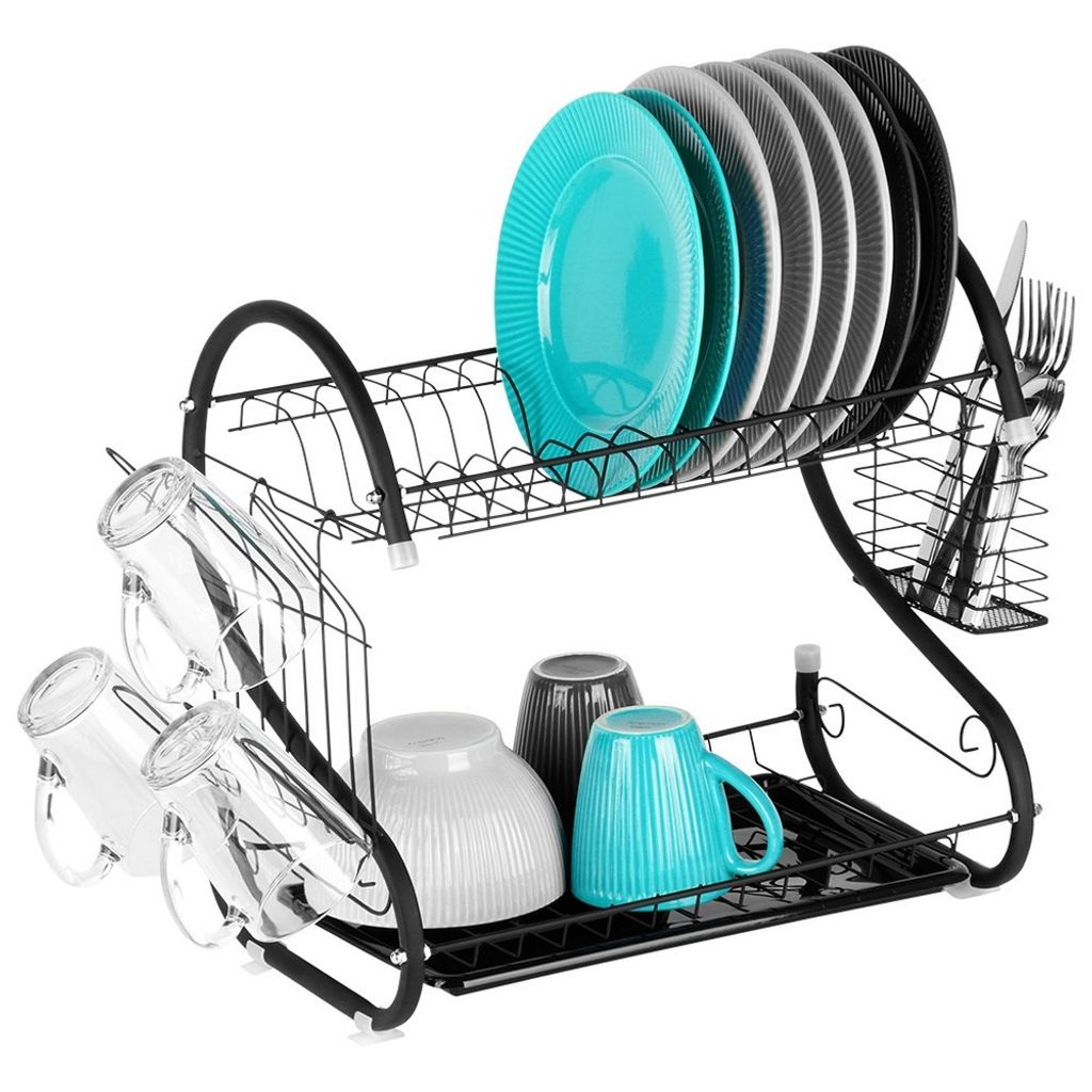 Umbra Sinkin Geschirrabtropfer - Multifunktional Metall Schwarz