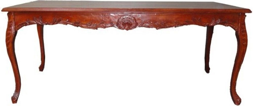 Casa Padrino Barock Esstisch Braun (Mahagonifarben) 160 cm - Barock Tisch Antik Stil Möbel
