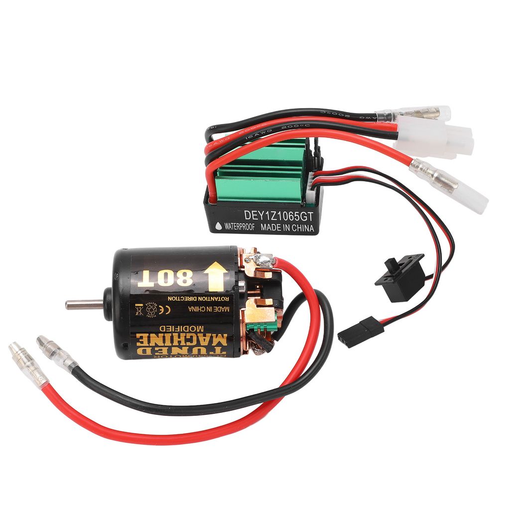 Brushed Motor ESC Combo,RC Brushed Motor Set,Brushed Motor ESC,540 Brushed Motor,Waterproof ESC,65A Brushed ESC