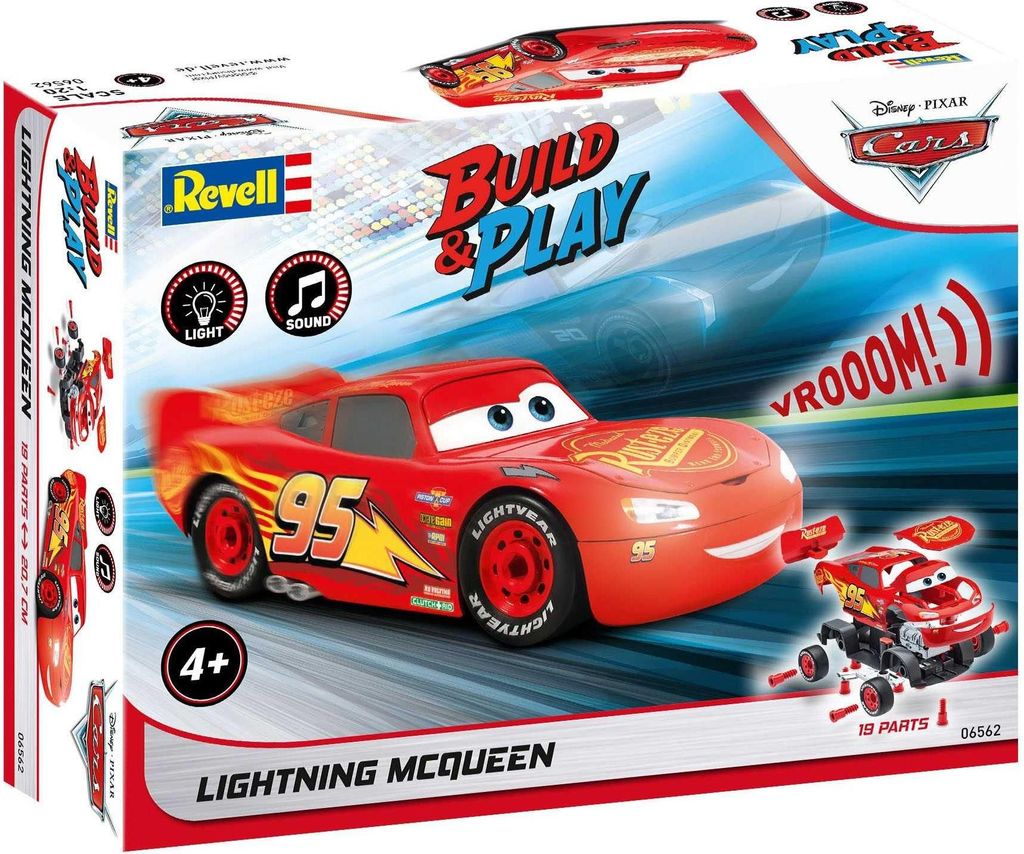 Revell Lightning McQueen – samochód z serii Disney Cars z Zdjęcie produktu 