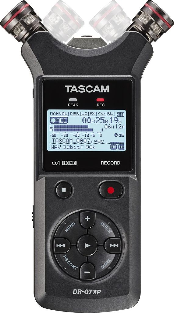 Tascam DR-07XP - Tragbarer Digitalrekorder mit USB-Schnittstelle