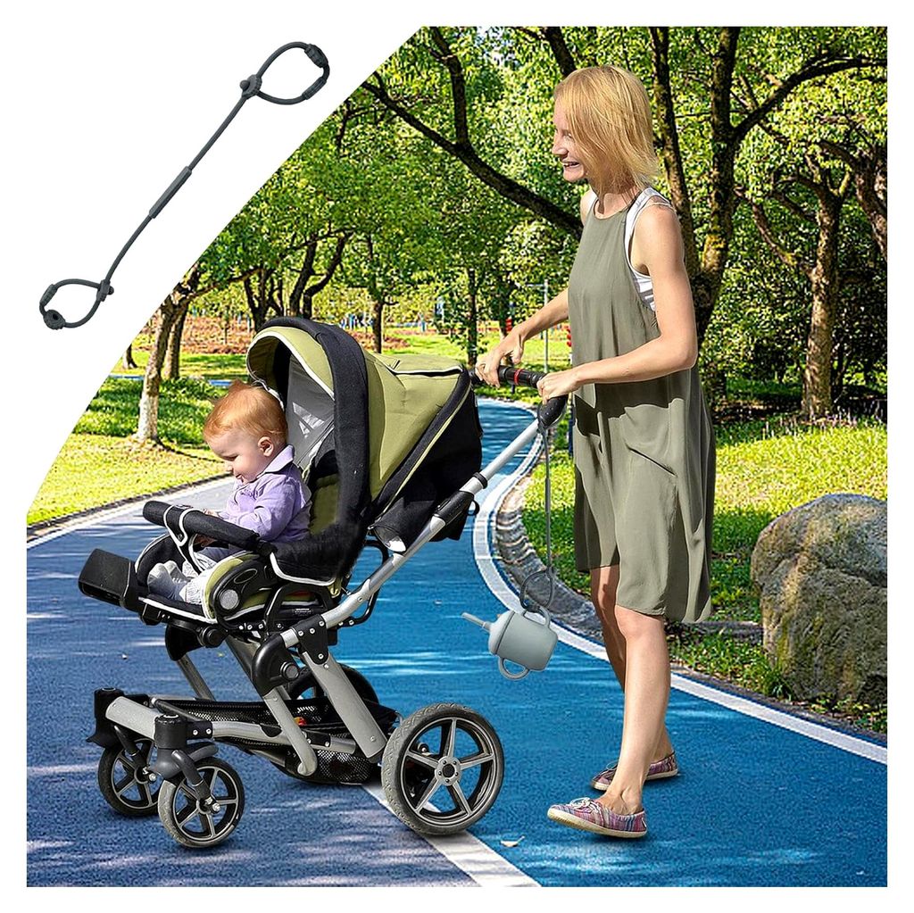 Sicherheitsbänder für Spielzeug für Babys, Spielzeughalter aus Silikon - Einstellbare Teether-Halter-Kette für Hochstuhl und Reise