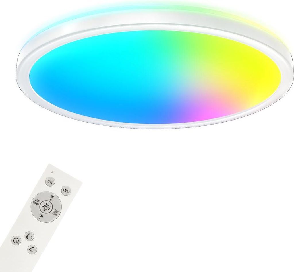 LED Deckenleuchte Smart RGB Bluetooth WiFi Timer Alexa weiß Produktbild 