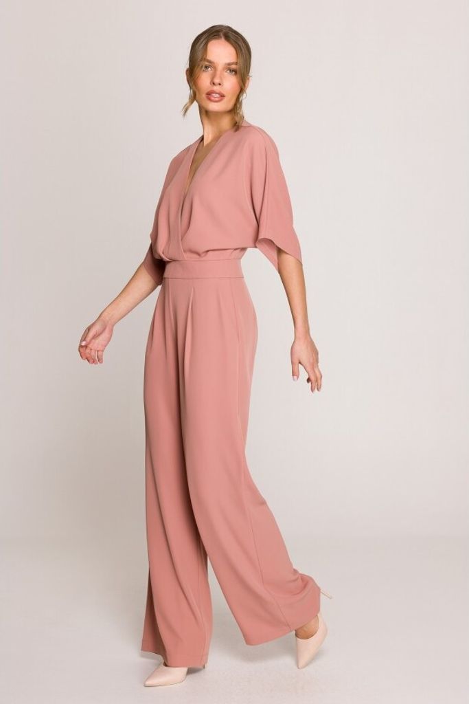 Stylove Jumpsuit für Frauen Liriana S395 rosa XL