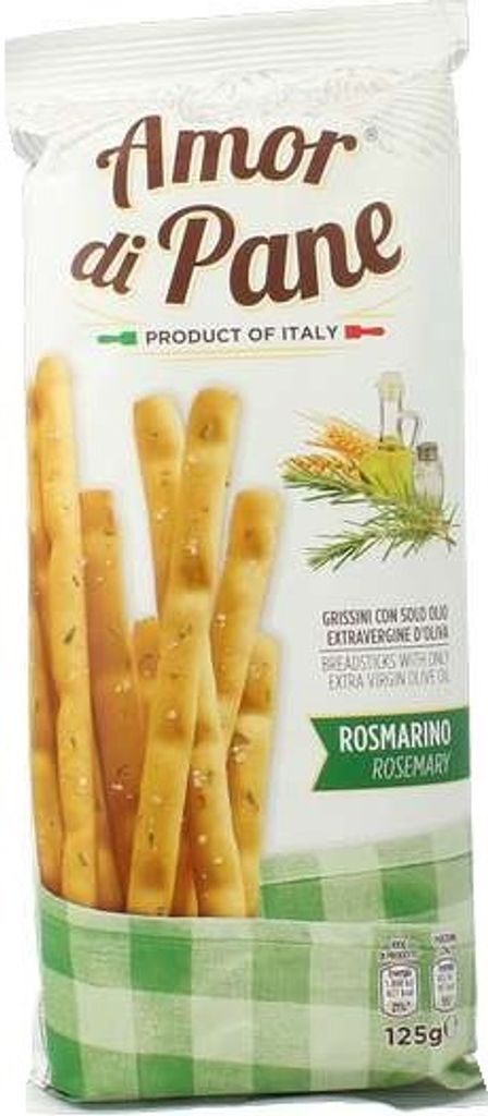 Amor di Pane křupavé tyčinky s olivovým olejem a rozmarýnem Obrázek produktu 3